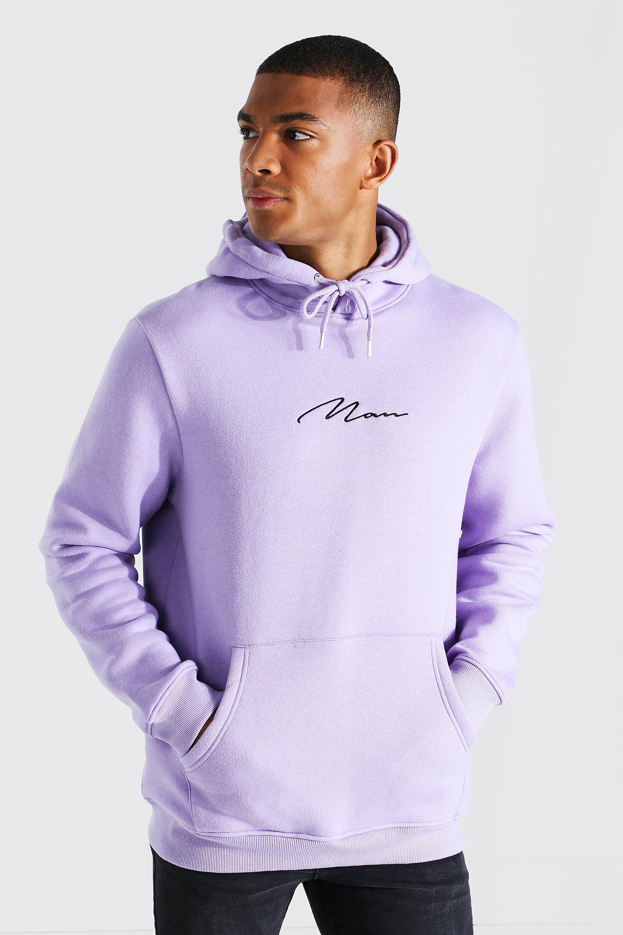 Sudadera con capucha con bordados de la firma MAN boohoo ES